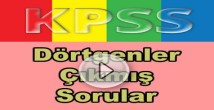 Kpss geometri dörtgenler çıkmış soru çözümleri