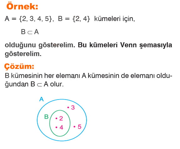 Alt Küme örnek soru 1