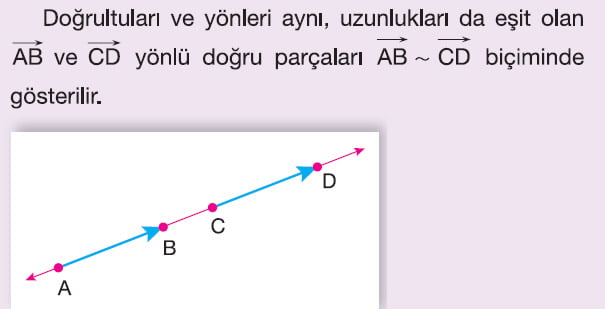 Eş yönlü doğru parçaları