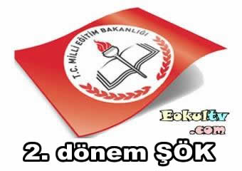 2014 – 2015 Öğretim yılı 2. dönem Şök tutanağı