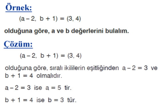 Sıralı ikili örnek soru 2