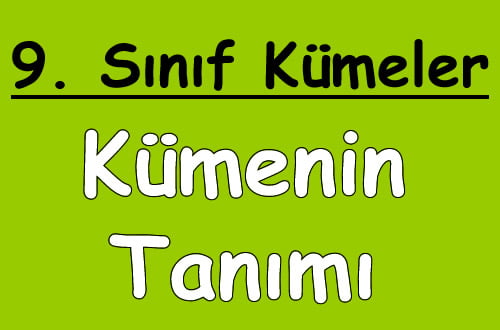 Küme nedir tanımı ve örnekleri içeriğine ait görsel