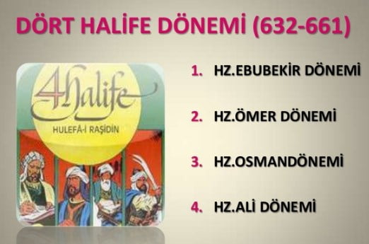 Dört Halife Dönemi (632 – 661) 9. Sınıf Tarih içeriğine ait görsel