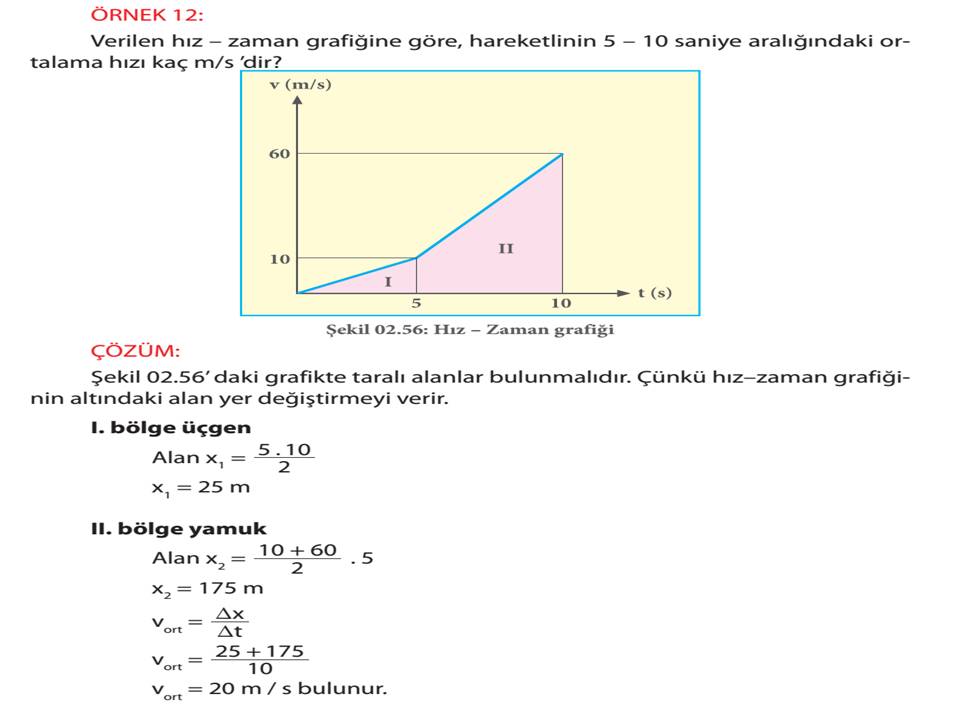 Fizik Çözümlü Örnek