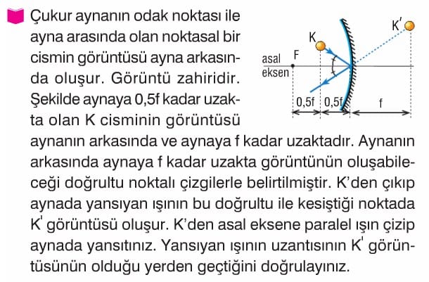 kuresel aynalar konu anlatimi sorulari cozumleri ders notu cukur tumsek aynalarda goruntu 10 sinif