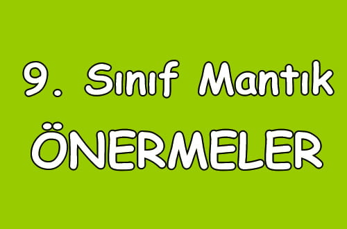 Önerme Nedir? 9. Sınıf içeriğine ait görsel