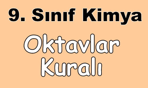 Oktavlar Kuralı (John Newlands) 9. Sınıf Kimya içeriğine ait görsel