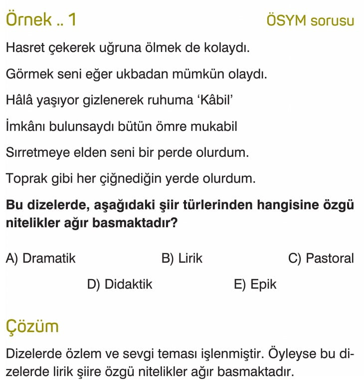 Sanatsal Yazılar: Lirik Şiir | Türkçe ...