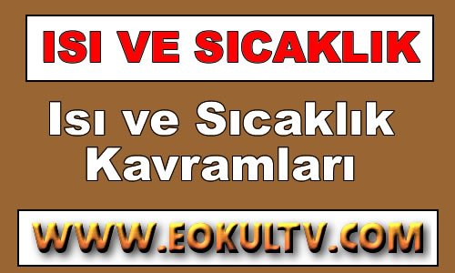 Isı ve Sıcaklık Kavramları 9. Sınıf Fizik içeriğine ait görsel
