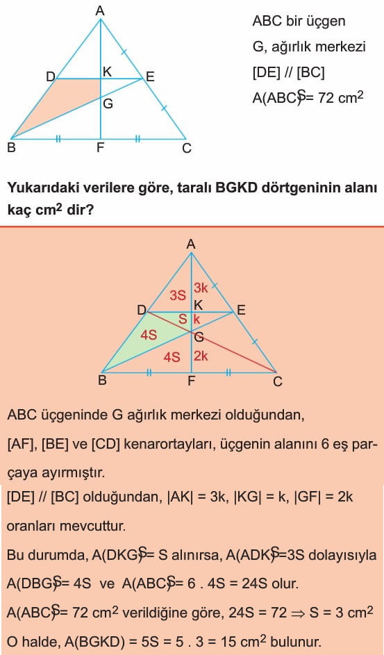 kenarortay alan ozellikleri agirlik merkezi iliskisi konu anlatimi cozumlu sorular matematik tyt