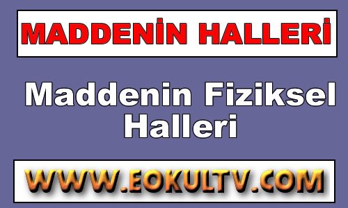 Maddenin Fiziksel Halleri 9. Sınıf Kimya içeriğine ait görsel