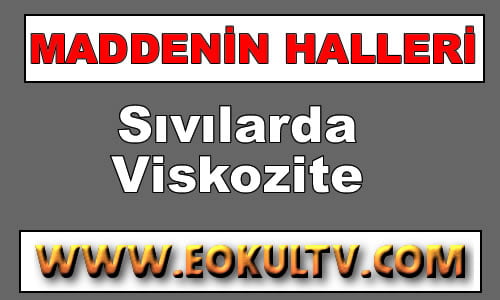 Sıvılarda Viskozite 9.Sınıf Kimya içeriğine ait görsel