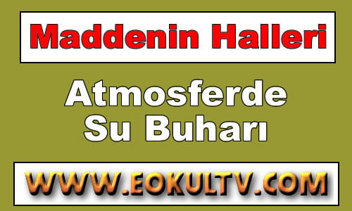 Atmosferde Su Buharı 9.Sınıf Kimya içeriğine ait görsel