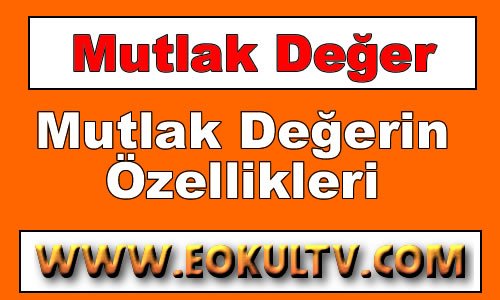 Mutlak Değer Özellikleri 9. Sınıf içeriğine ait görsel