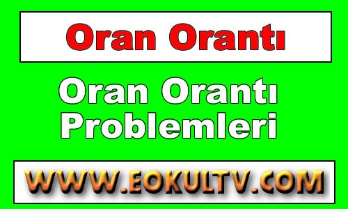 Oran Orantı Problemleri içeriğine ait görsel