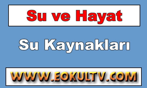 Su Kaynakları 9.Sınıf Kimya içeriğine ait görsel