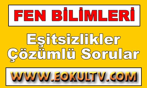 Eşitsizlikler Çözümlü Sorular içeriğine ait görsel