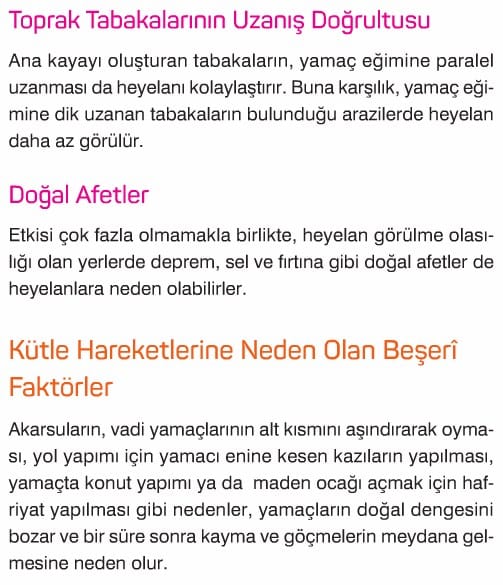 Dış Kuvvetler konu anlatımı özet ders notu 10. Sınıf coğrafya