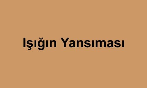 Işığın Yansıması 5. Sınıf Fen içeriğine ait görsel