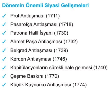 1700 1774 yillari arasindaki siyasi gelismeler konu anlatimi ozet 11 sinif