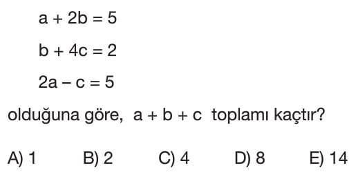 Birinci Dereceden Iki Bilinmeyenli Denklemler Test Sorulari Cozumleri 9 Sinif