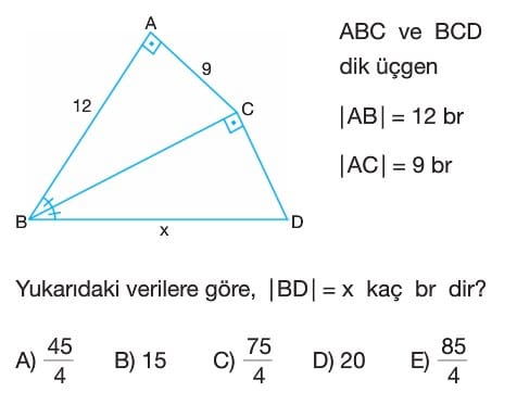 Ucgenlerde Benzerlik Test Coz Cozumlu Sorular 9 Sinif Yeni Nesil Sorular