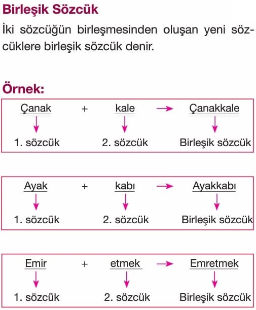 sozcukte yapi isim ve fiil kokleri yapim ekleri turkce 5 sinif