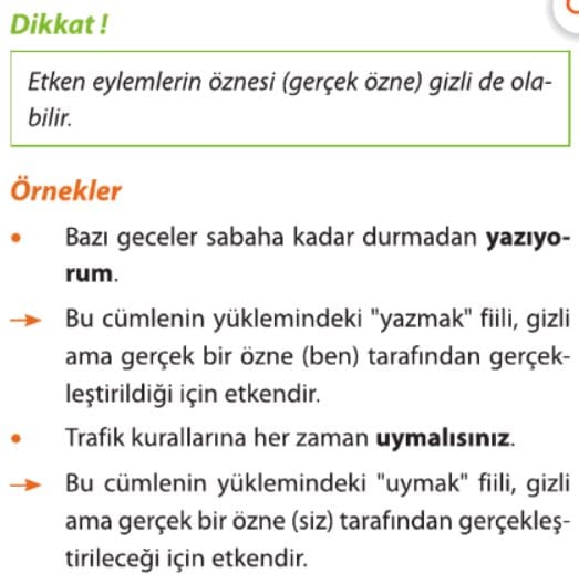 Etken Fiiller 8. sınıf lgs 4