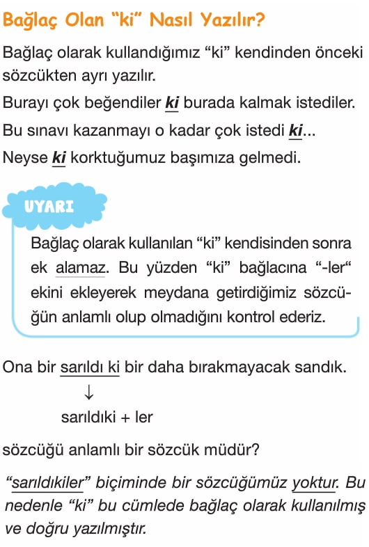 7. Sınıf Türkçe Yazım Kuralları Testi Çöz